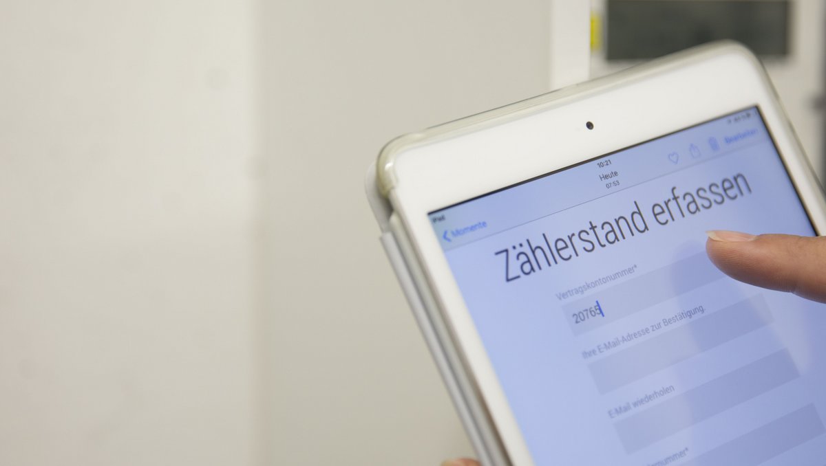Zählerstand eingeben