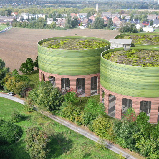 Blick auf die neue Hochbehälter-Anlage in Recklinhausen
