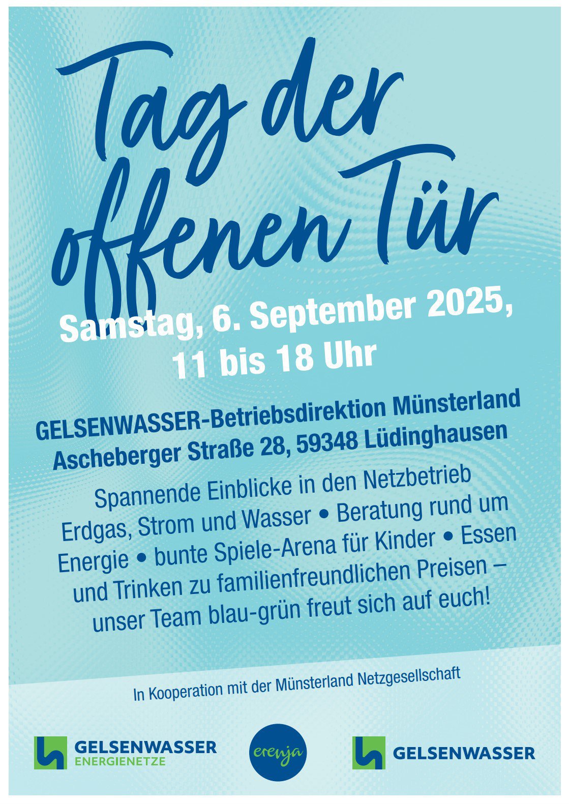 Tag der offenen Tür 2025 in Lüdinghausen - Plakat