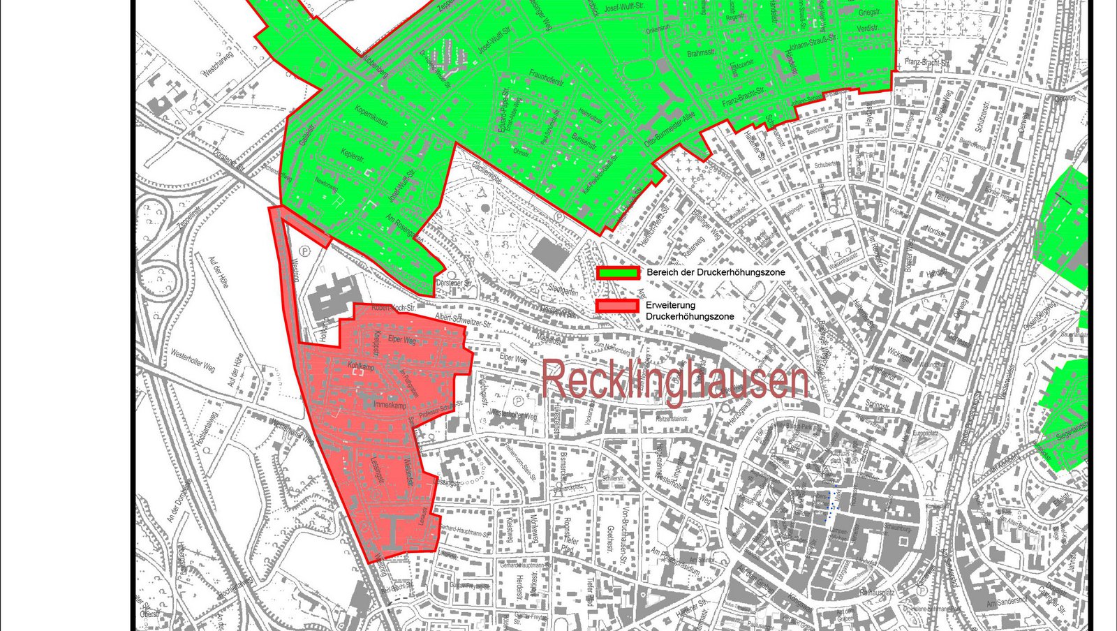 Höherer Wasserdruck im Trinkwassernetz von Recklinghausen-West