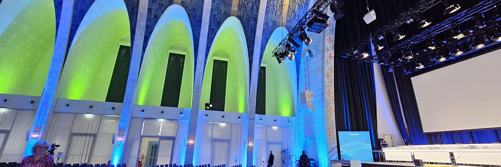Die Hauptversammlung der GELSENWASSER AG findet 2024 das erste Mal in der Heilig-Kreuz-Kirche in Gelsenkirchen statt.