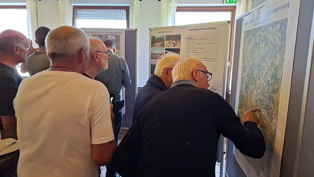 Infoveranstaltung zum Windpark Olpe an der A4