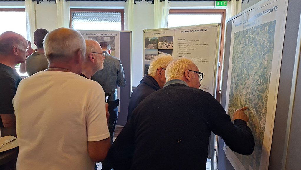 Infoveranstaltung zum Windpark Olpe an der A4