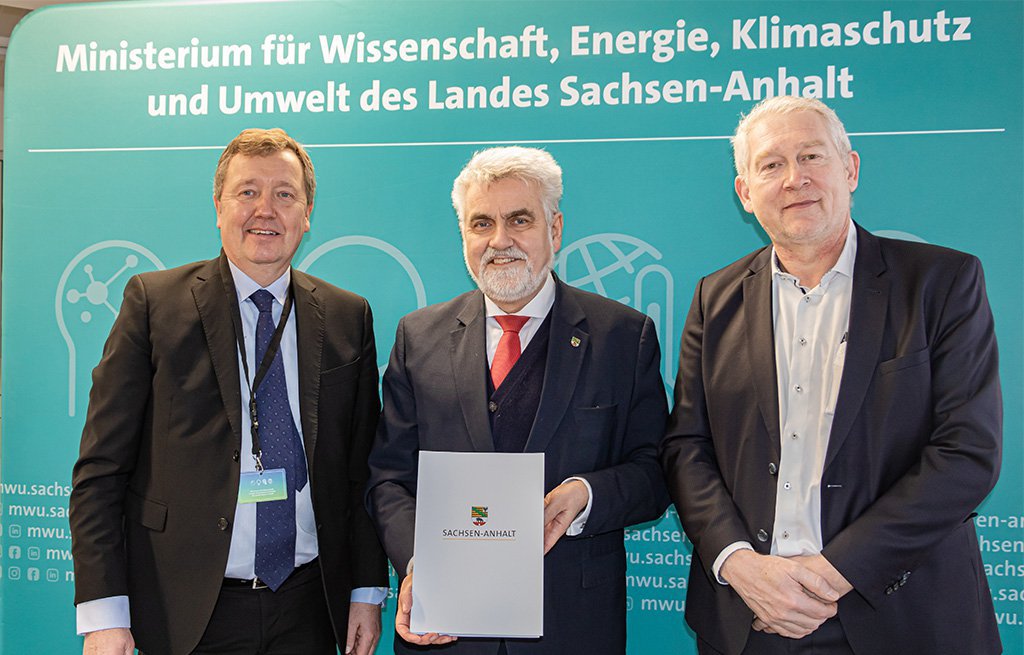 Übergabe der Förderung durch die Landesregierung von Sachsen-Anhalt