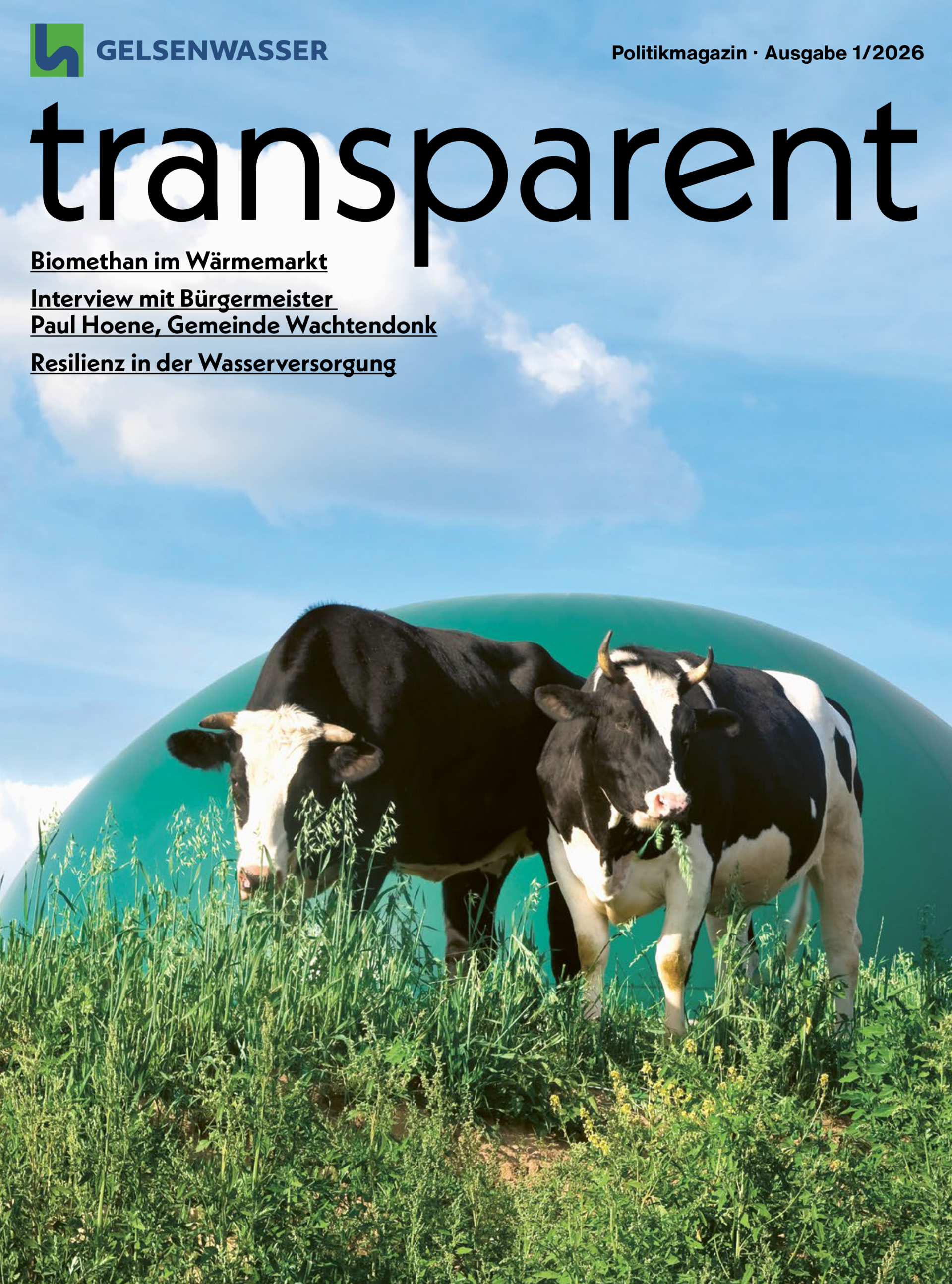 Titelbild der Ausgabe 1-2026 von transparent