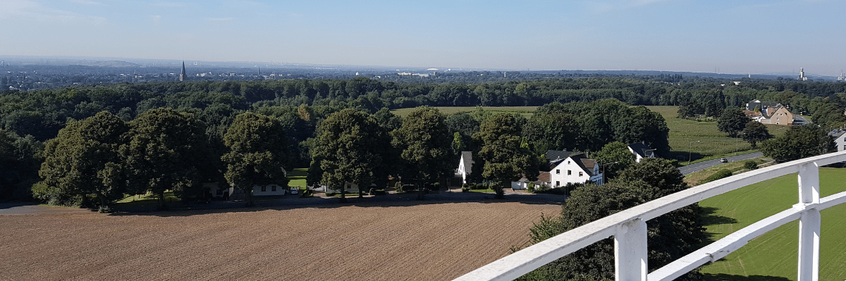 Blick vond er Aussichtsplattform eines Hochbehälters in Herten