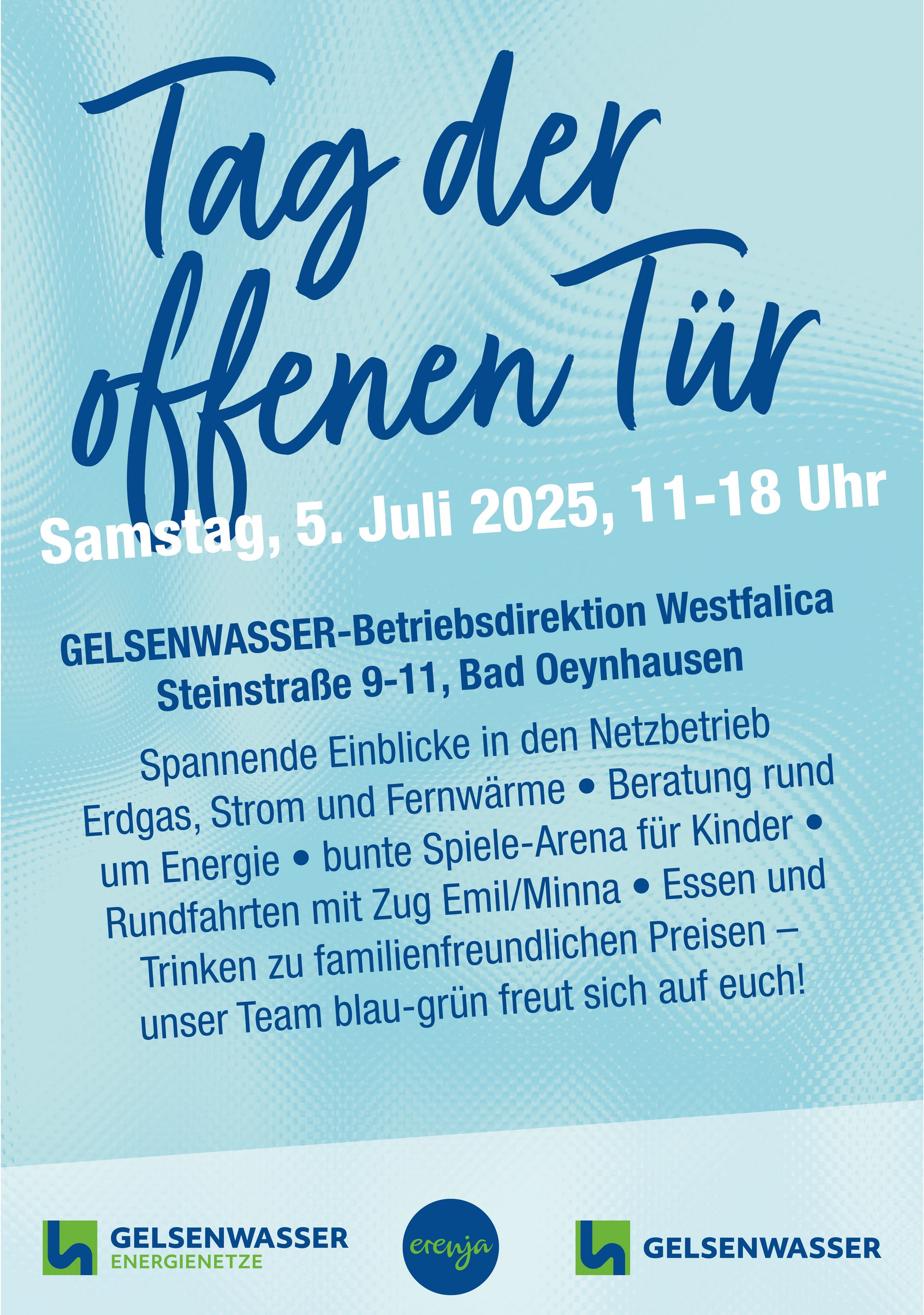 Plakat zum Tag der offenen Tür in Bad Oeynhausen 