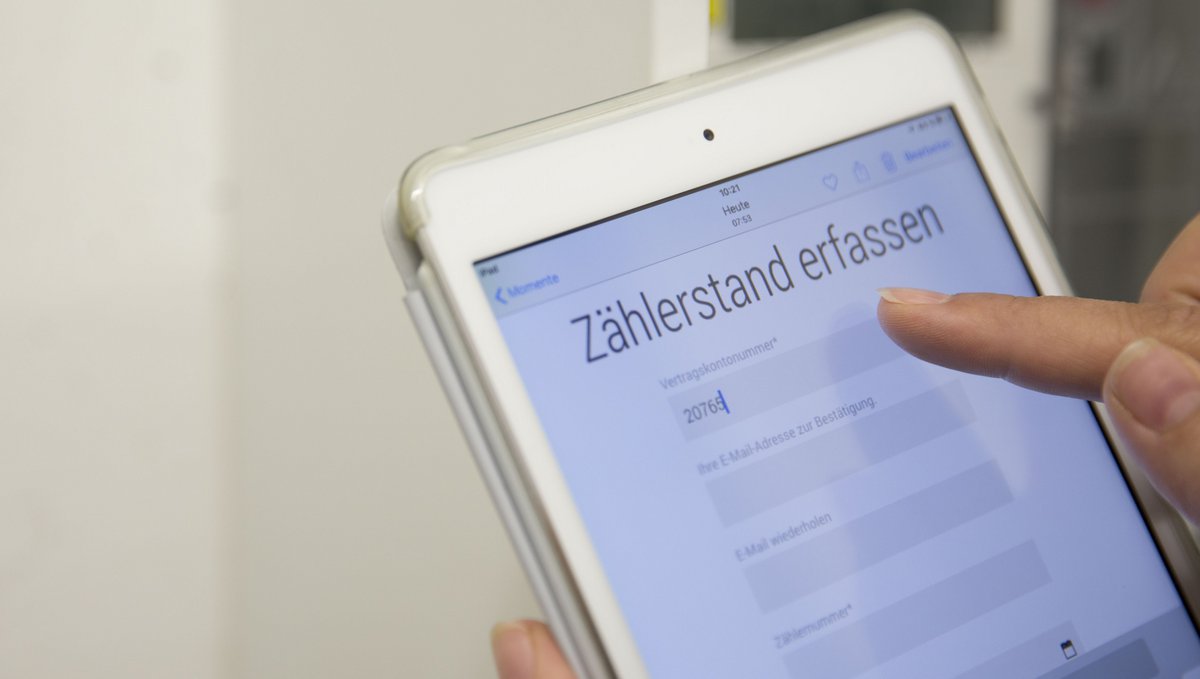 Zählerstand eingeben