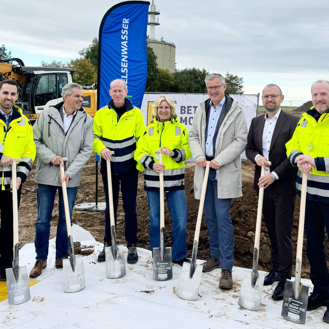 Spatenstich für die neue Hochbehälteranlage in Recklinghausen
