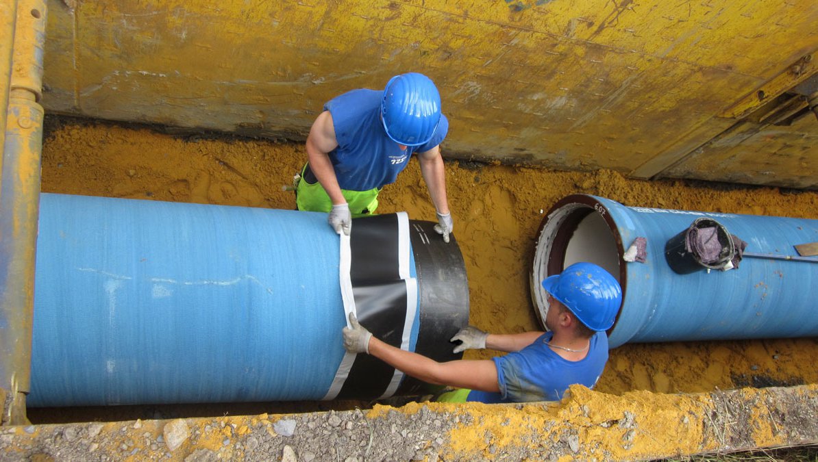 Baustelle Transportleitung